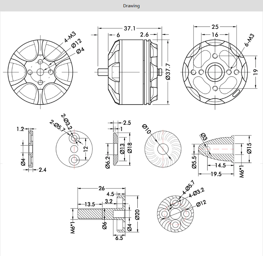 T-Motor MN3110 KV700 Brushless Motor 11