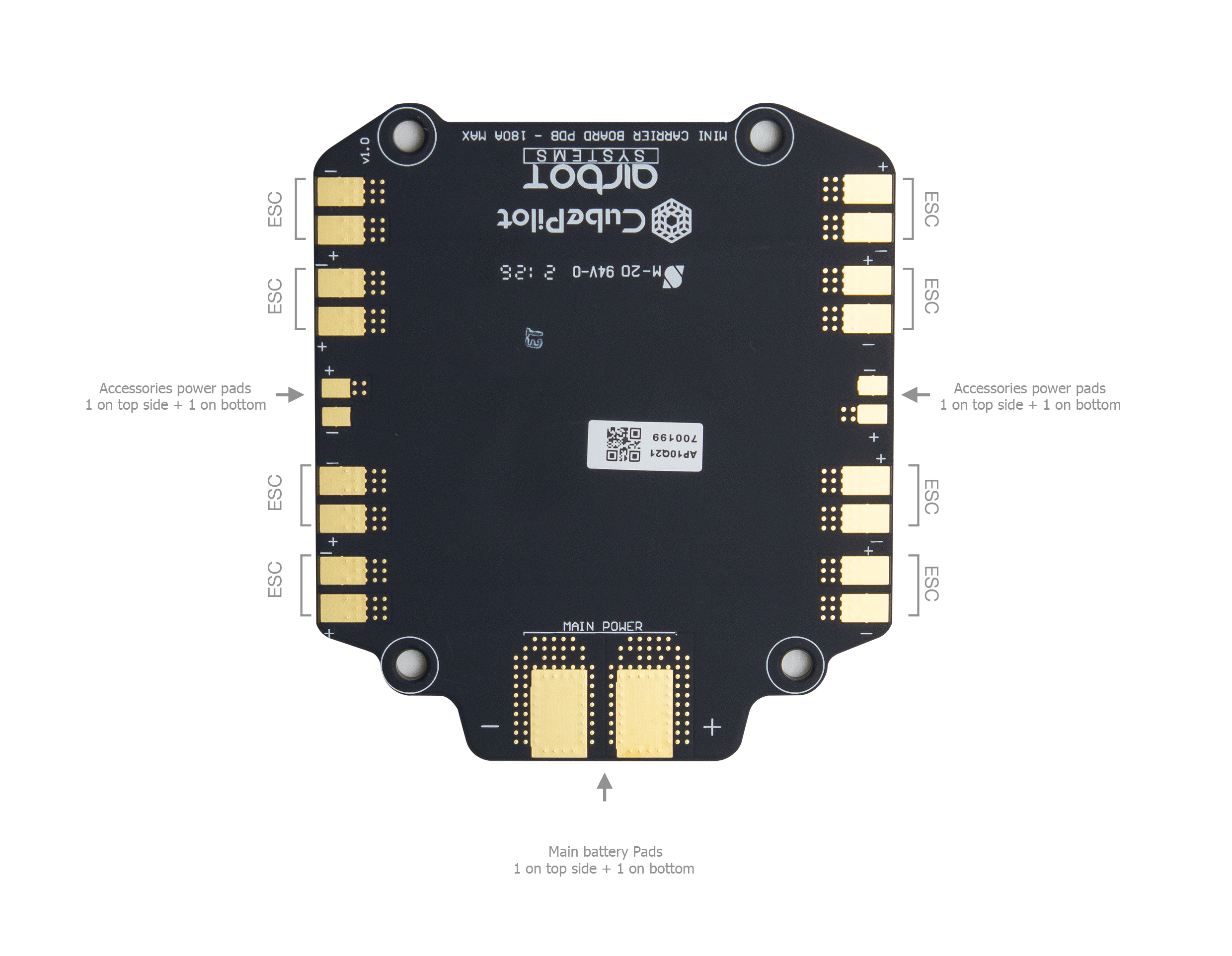 AIRBOT MINI CARRIER BOARD AND PDB COMBO 6