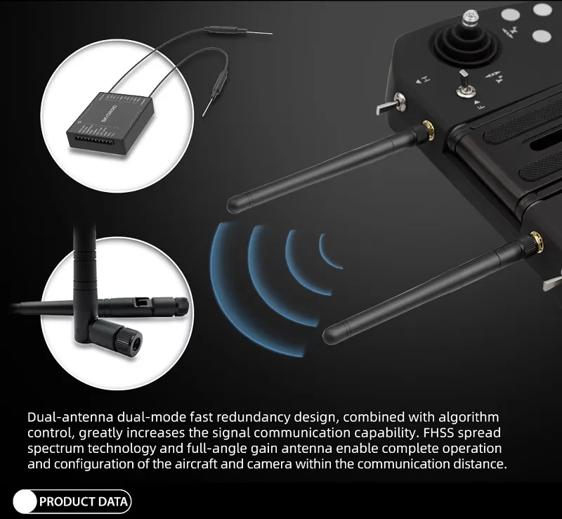 Skydroid T12 2.4GHz 12CH Intergrated Video and Telemtry System 11