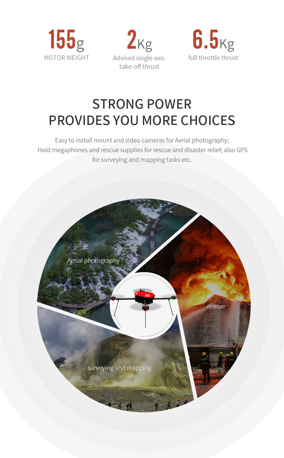T-Motor MN6007 KV320 Brushless Motor 8
