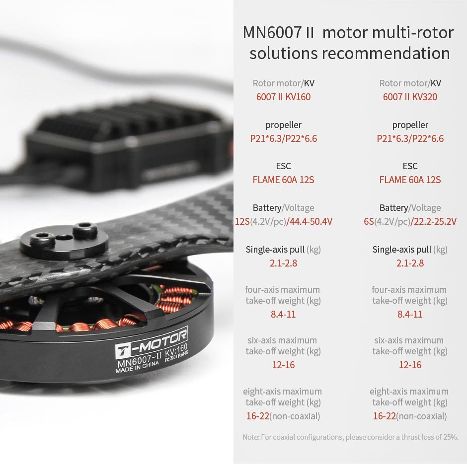 T-Motor MN6007 KV320 Brushless Motor 10