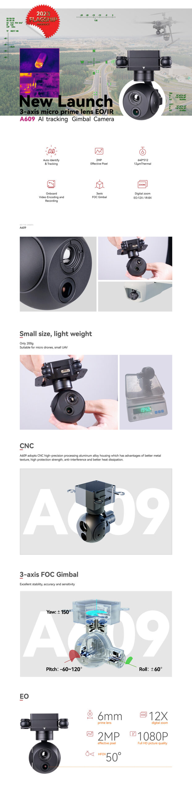 Viewpro A609 Gimbal Camera 7