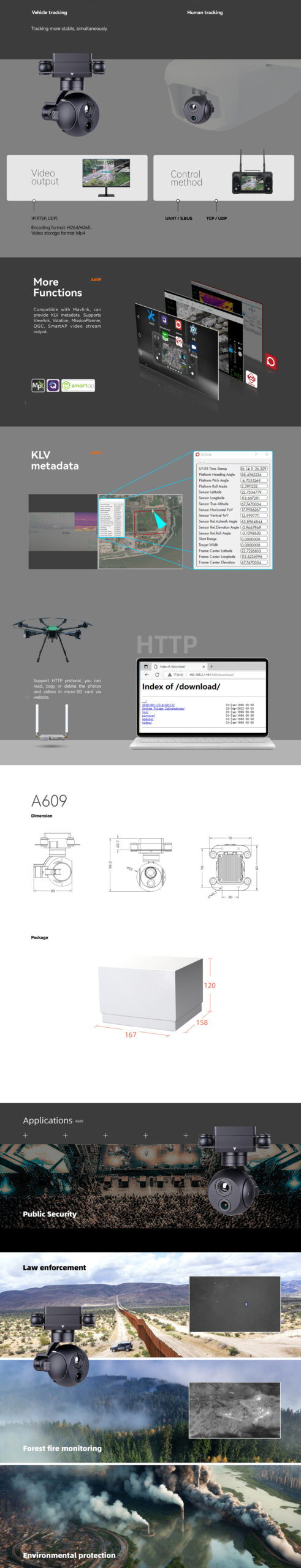 Viewpro A609 Gimbal Camera 12