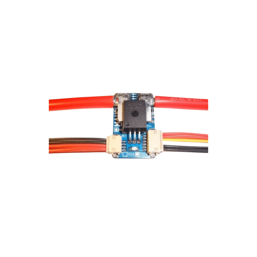 Mauch MH076: HS-200-HV Sensor Board / 2x 10cm 10AWG 1 Image showcasing picture of Mauch 076: HS-200-HV Sensor Board 10cm 10AWG.