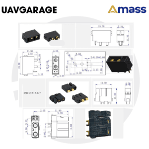Amass XT30(2+2) Female GoldPlated Plug