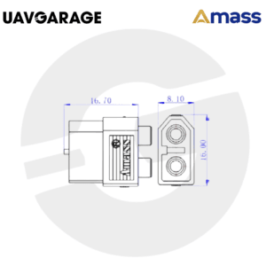 Amass XT60PB Male Connector
