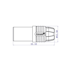 Amass AS150 Male Connector with housing (Red)
