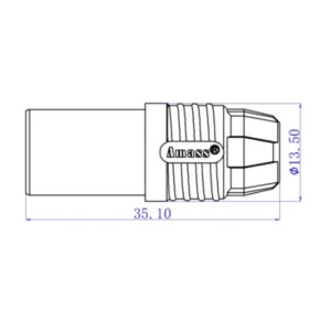 Amass AS150 Female Connector (Red)