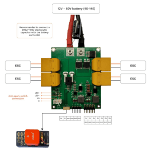 axldrone Power Distribution Board 200A