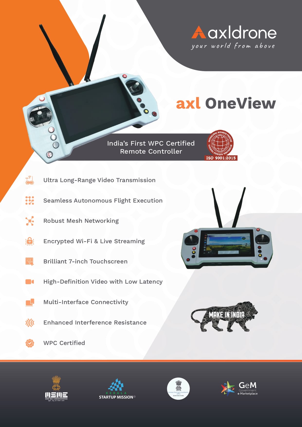 axldrone axl OneView Remote Controller 3