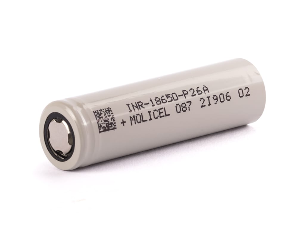 Molicel INR-18650-P26A 2600mAh 35A Battery 4 Molicel INR-18650-P26A 2600mAh 35A Battery