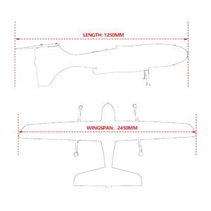 Skywalker SKY245 UAV Fixed Wing VTOL Drone Kit