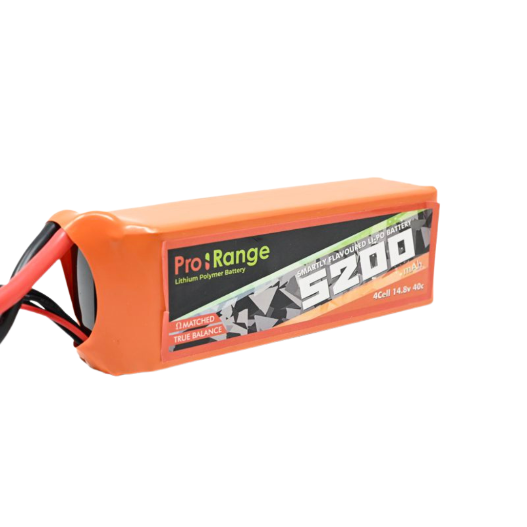 Pro-Range 14.8V 5200mAh 40C 4S Lithium Polymer Battery Pack 1 picture showcasing image of Pro-Range 14.8V 5200mAh 40C 4S Lithium Polymer Battery Pack