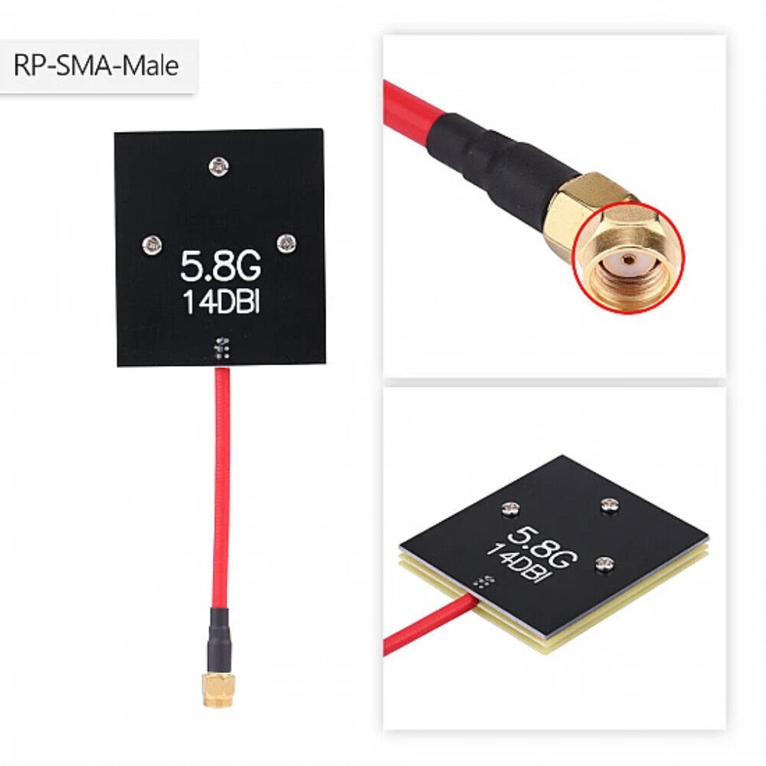 Long Range RP-SMA 5.8GHz Panel Antenna 4 picture showcasing image of Long Range RP-SMA 5.8GHz Panel Antenna