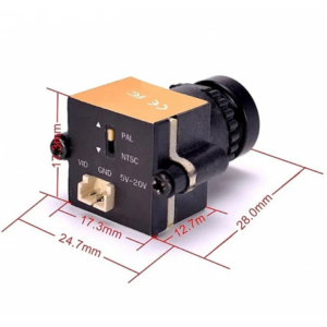 1000TVL 110 Deg 1/3 CCD NTSC PAL Wide Angle FPV Switchable Camera