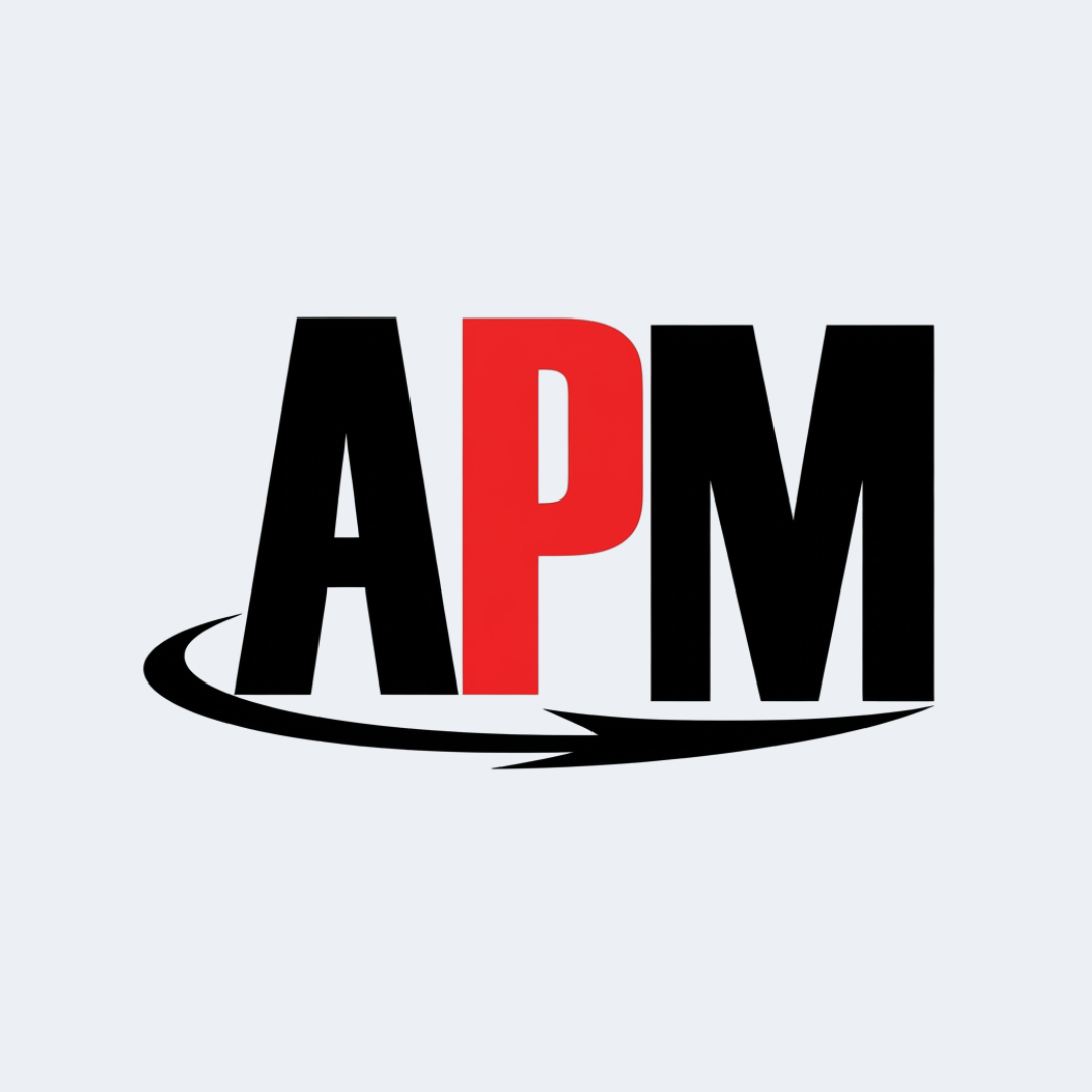 picture showcasing logo of APM